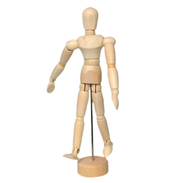 Male Female Manikin Mannequin Artist Wooden Sketching Jointed Human Model Figure 